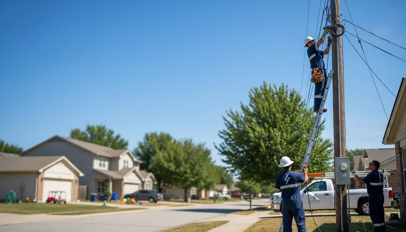 Residential electrician providing installation services in New Lenox, IL